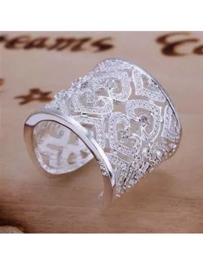 Bague ajustable en argent