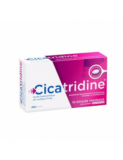 Cicatridine Acide Hyaluronique Ovules Vaginaux x 10