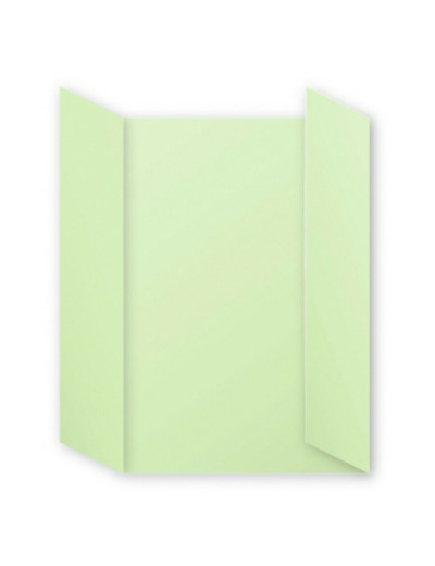 Cartes triptyques 110x155 mm "Pollen" - Vert bourgeon