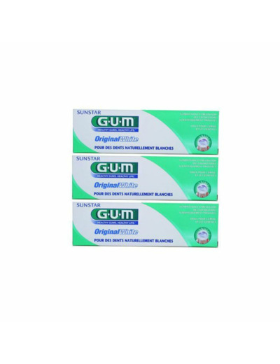 GUM DENT ORIG WHIT LOT3 75ML