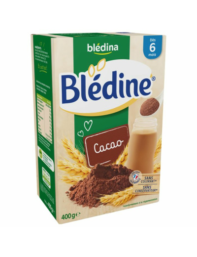 Bledine Cereales Cacao Des 6 Mois 400g Blédina