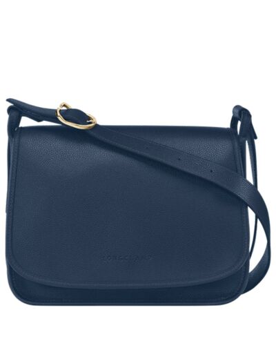 Longchamp Le Foulonné Sac Porté Travers Zippée L Navy