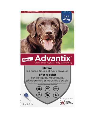 ADVANTIX G CHIEN 4ML X4