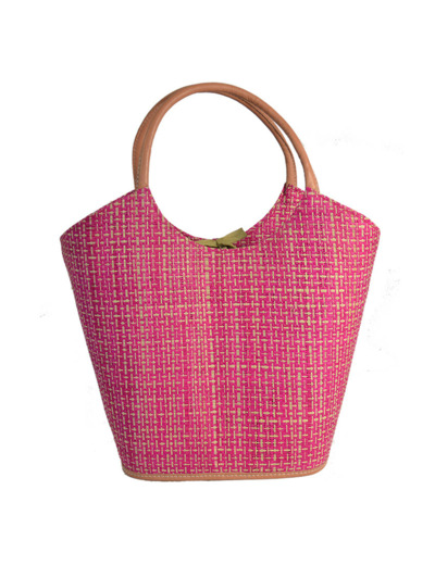 Le Voyage en Panier Pinup Cabas Rabane Fuchsia