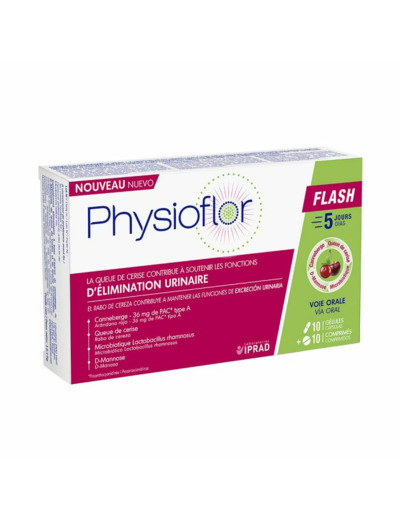 Flash 10 gélules + 10 comprimés Physioflor
