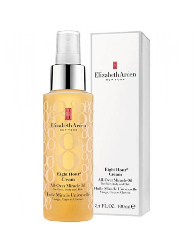 Huile Miracle Universelle Visage, Corps, et Cheveux (Crème De 8 Heures) Flacon Pompe 100ml de la marque Elizabeth Arden