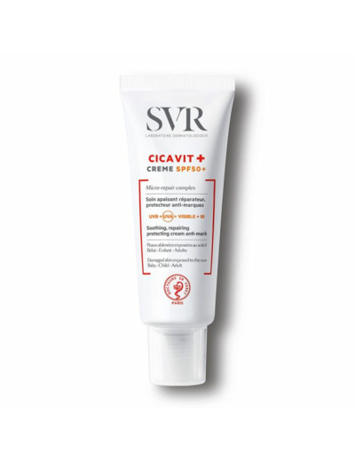 Creme Soin Apaisant Reparateur Protecteur Anti-marques Spf50+ + 40ml Cicavit+ Svr