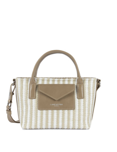 Lancaster KBA Marinière Osier Mini Sac A Main 518-078 Beige
