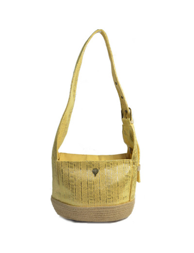 Le Voyage en Panier Fairmont Sac Hobo Jaune Lacté