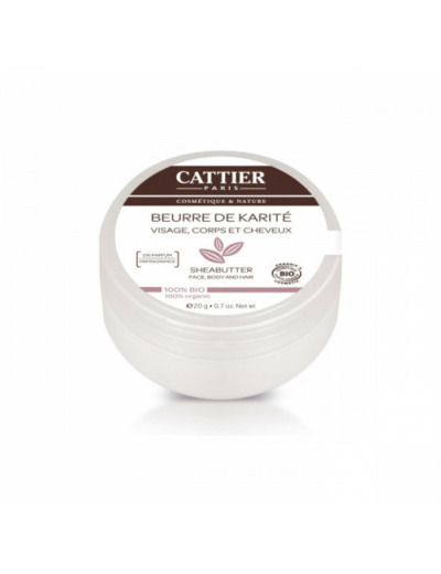 Cattier Beurre De Karite Sans Parfum Bio 20g