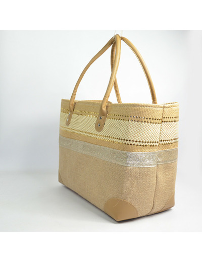 Le Voyage en Panier Costa Brava Brillo Cabas M Beige