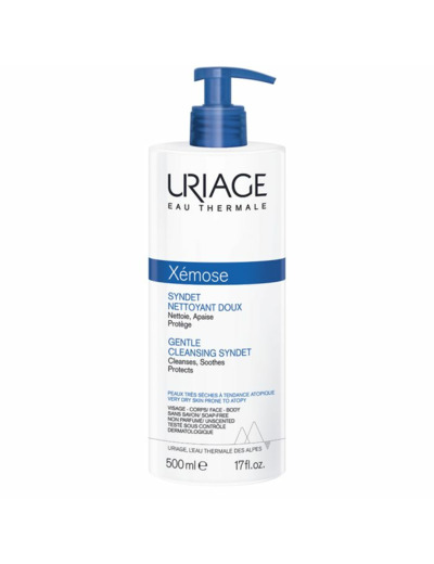 Syndet Nettoyant Doux Peaux Tres Seches A Tendance Atopique 500ml Xemose Uriage