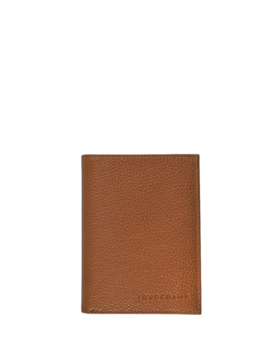 Longchamp Veau Foulonné Portefeuille En Cuir Caramel