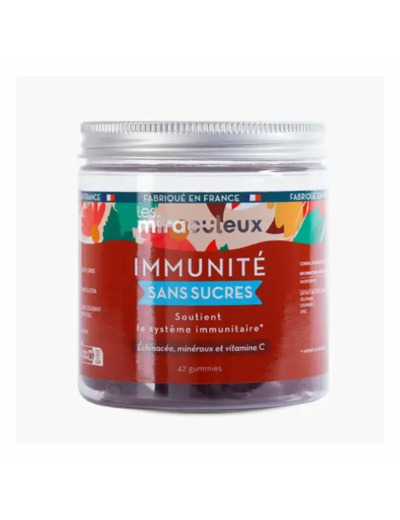 Immunité 42 Gummies Arôme Cerise Sans Sucres Les Miraculeux