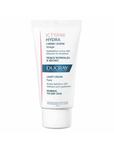 Hydra Creme Legere Peaux Normales A Seches 40ml Ictyane Ducray