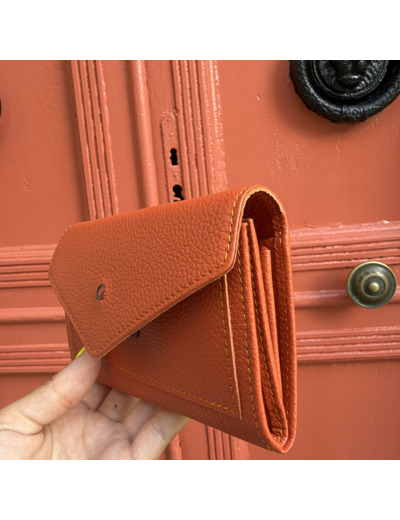 Portefeuille porte-monnaie MADRAS en cuir – L’Étrier
