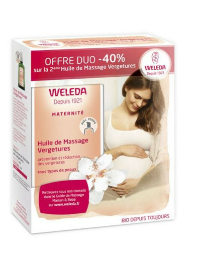 Huile De Massage Vergetures 2x100ml Weleda