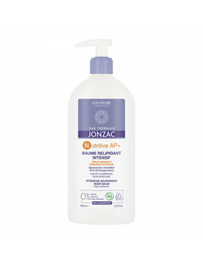 Baume Relipidant Intensif 400ml Nutritive AP+ Eau thermale Jonzac