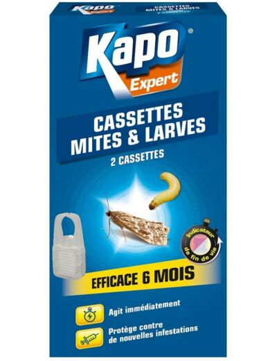 KAPO 2 CASSETTES MITES ET LARVES 6 MOIS