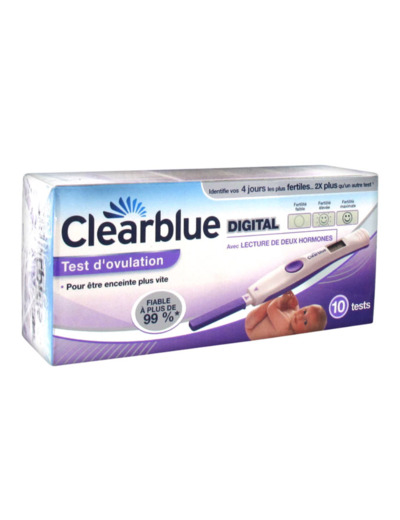 Test D'ovulation Digital avancé 10 tests Clear Blue