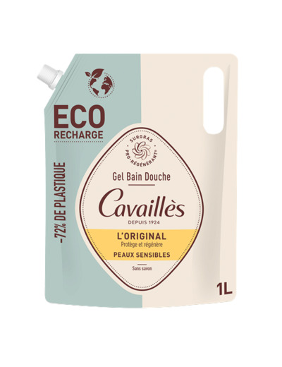 Eco Recharge Gel Bain et Douche L'Original 1L Peaux sensibles Rogé Cavaillès