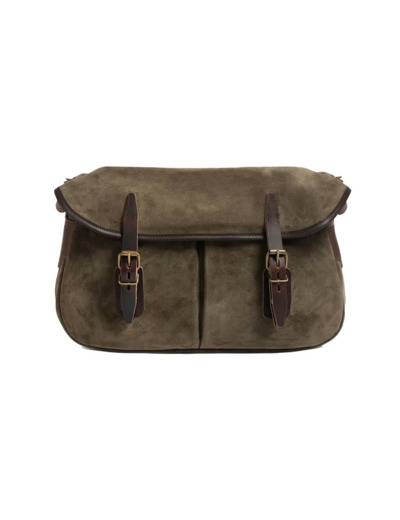 Bleu de Chauffe Sac Musette S Cuir Velours Musk