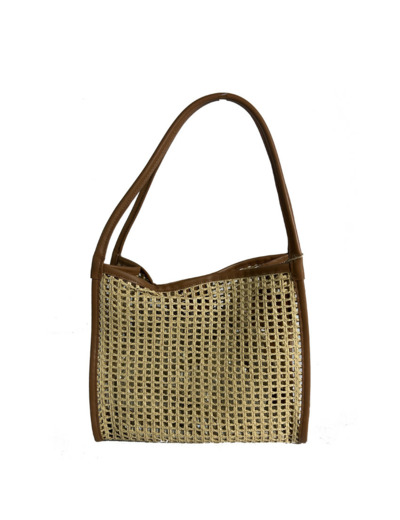 Farfouillette Sac Porté Main Camel