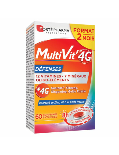 Défense 60 Comprimés Multivit' 4G Forté Pharma