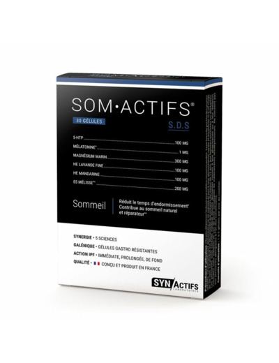 Somactifs 30 Gelules Sommeil Synactifs