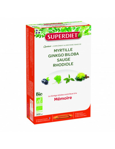 Quatuor Memoire Bio 20 Ampoules Superdiet