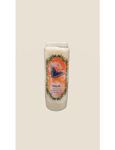 BOUGIE DE NEUVAINE PAPILLON
