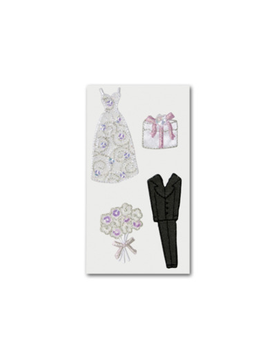 Sticker textile "Mariage"