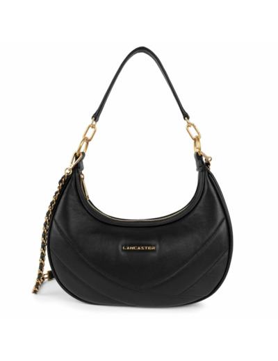 Lancaster Soft Matelassé Sac Hobo 530-37 Noir