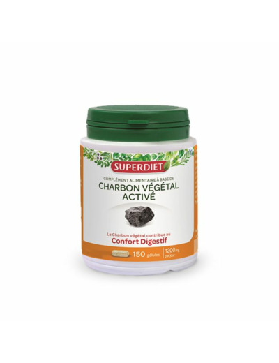 Charbon Vegetal 150 Gelules Superdiet