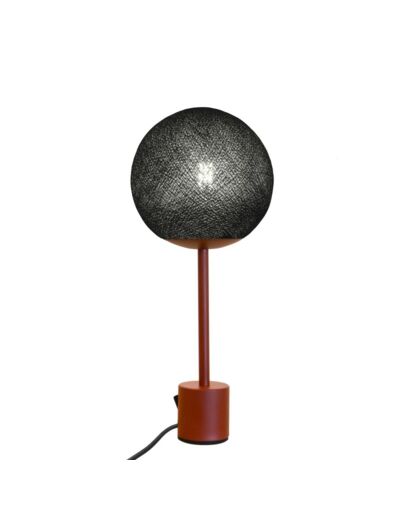 Lampe Apapa - Pied Terracotta - Globe Anthracite