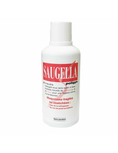 Nettoyant Doux 500ml Polygin Muqueuses Fragiles Ou Assechees Saugella