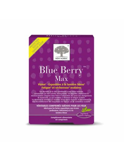 Blue Berry Max 60 Comprimes New Nordic