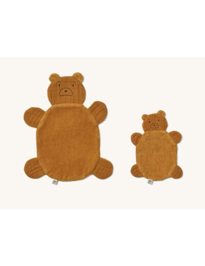 Doudou Janai lot de 2 ours caramel