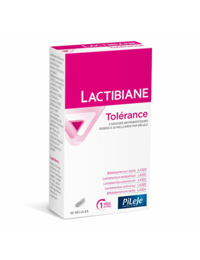 Lactibiane Tolerance 30 Gelules Pileje