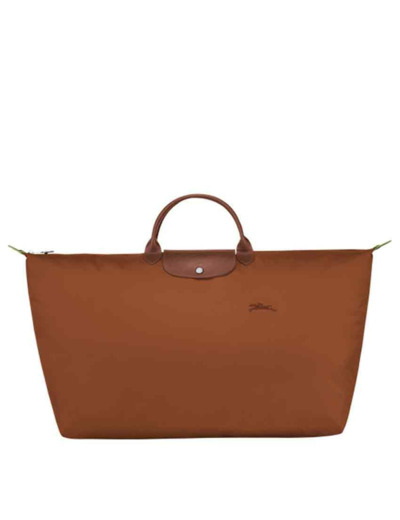 Longchamp Le Pliage Green Sac De Voyage M Cognac