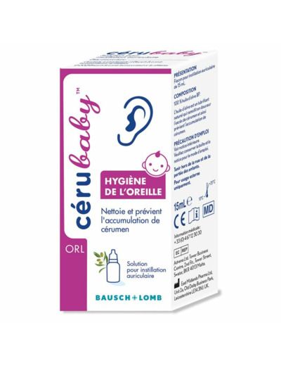 Hygiène de l'Oreille Cerubaby 15ml Bausch&Lomb