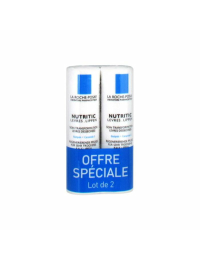 Stick Lèvres 2 x 4,7ML Nutritic Baumes Lèvres desséchées La Roche-Posay