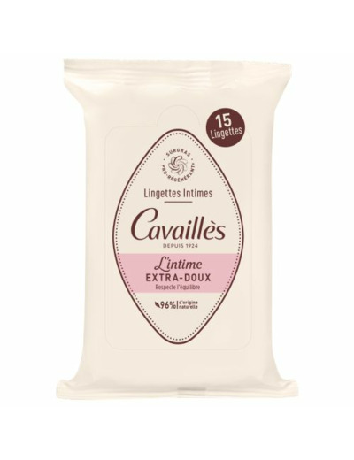 Rogé Cavaillès Lingettes Intimes Extra-Doux x 15