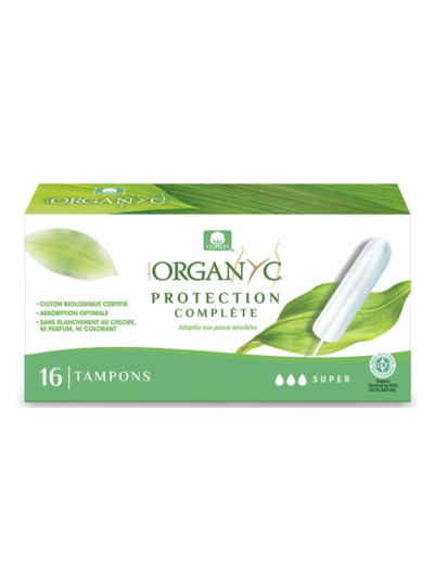 Tampons Super Coton Bio x16 Organyc