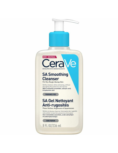 Gel Nettoyant A L'acide Salicylique 236ml Body SA Peaux Seches Et Rugueuse Cerave