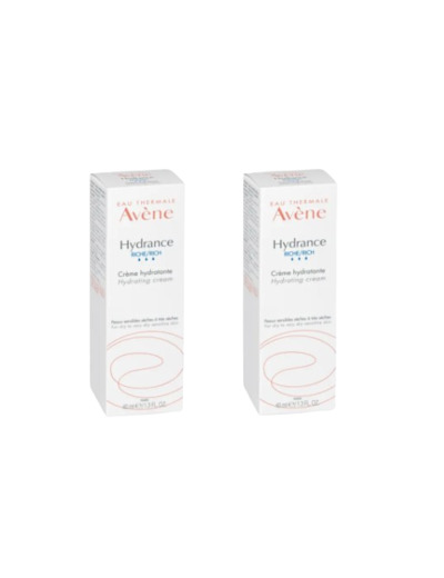 AVENE HYDRANCE RICHE LOT 40ML X2
