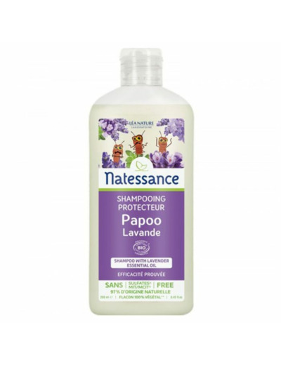 Shampooing Protecteur Papoo Lavande Bio 250ml Kids Natessance