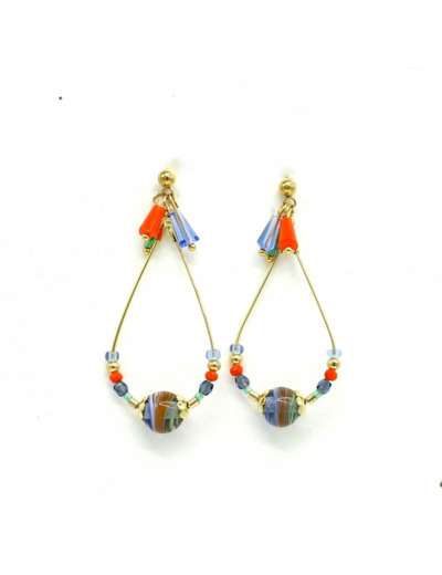 Créoles ovales pampilles Zeline