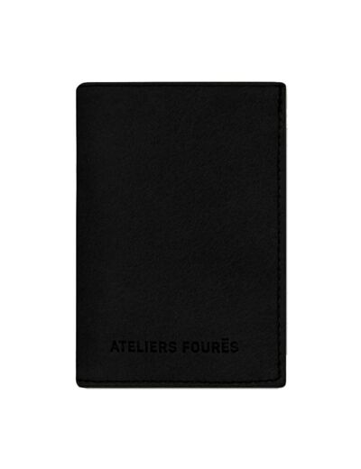 Ateliers Fourès Assemblée Nationale Portefeuille Medium Simple en Cuir Hélios N58 Noir