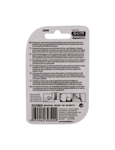 GUM ORIGIN WHITE FIL DENT2040M